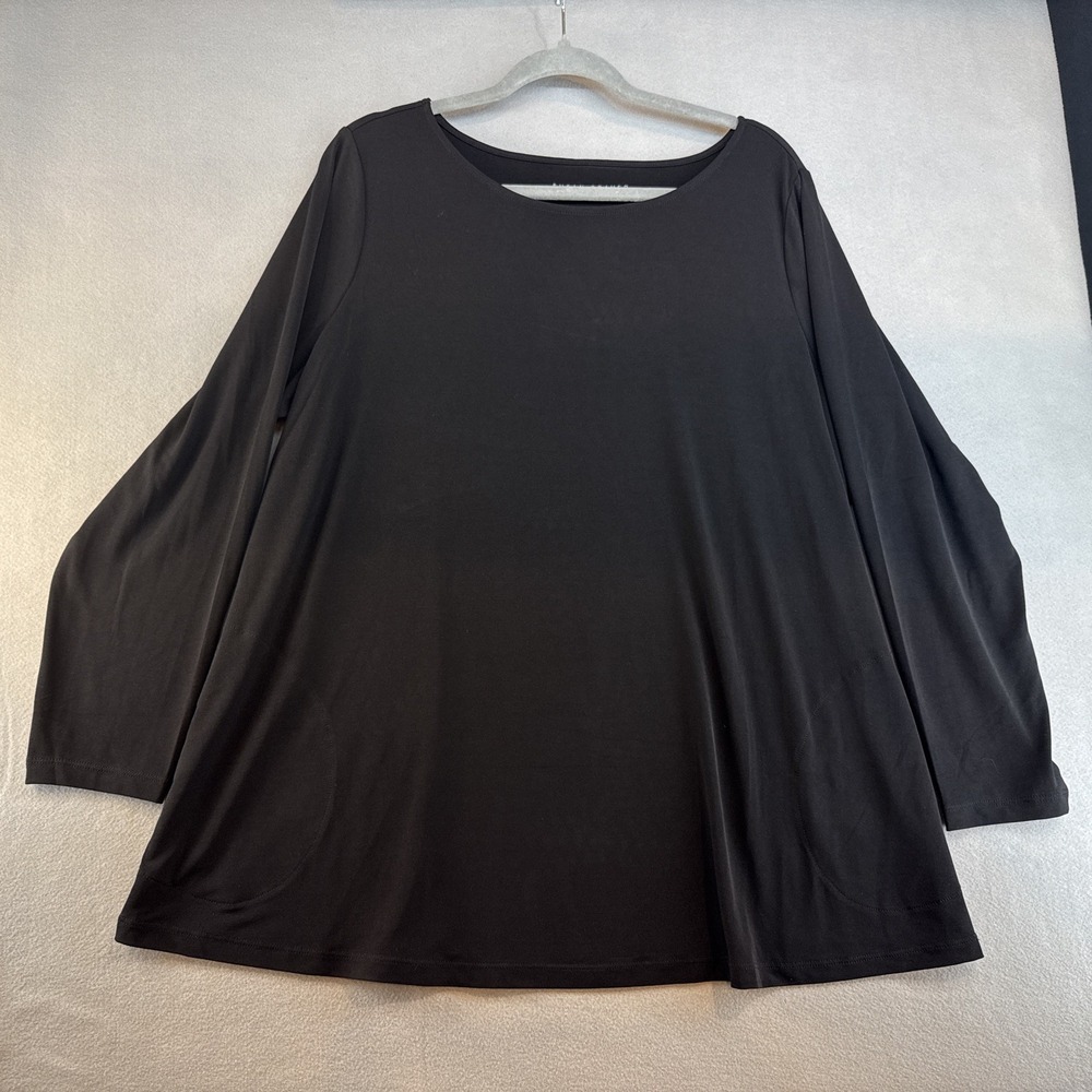 Susan Graver Modern Essentials Plus 1X Longsleeve Casual Workwear‎